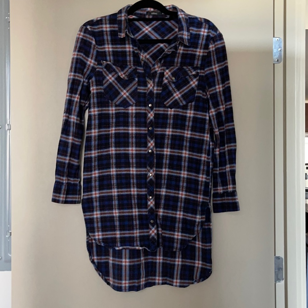 Oversized High Low Flannel